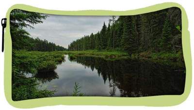 

Snoogg Eco Friendly Canvas Lake Side Trees Designer Student Pen Pencil Case Coin Purse Pouch Cosmetic Makeup Bag (GREEN) Pouch(Multicolor)