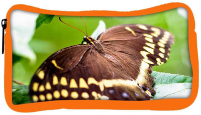 

Snoogg Eco Friendly Canvas Brown Butterfly Designer Student Pen Pencil Case Coin Purse Pouch Cosmetic Makeup Bag (ORANGE) Pouch(Multicolor)