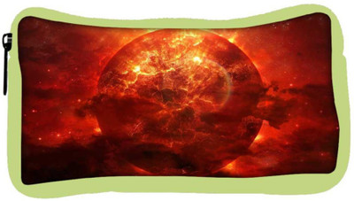 

Snoogg Eco Friendly Canvas Solar Sun Designer Student Pen Pencil Case Coin Purse Pouch Cosmetic Makeup Bag (GREEN) Pouch(Multicolor)