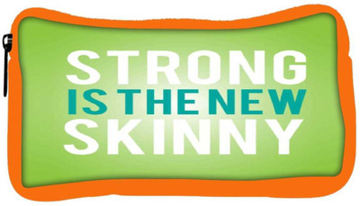 

Snoogg Eco Friendly Canvas Strong Is The New Skinny Student Pen Pencil Case Coin Purse Pouch Cosmetic Makeup Bag (ORANGE) Pouch(Multicolor)