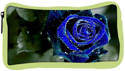 

Snoogg Eco Friendly Canvas Blue Rose Designer Student Pen Pencil Case Coin Purse Pouch Cosmetic Makeup Bag (GREEN) Pouch(Multicolor)