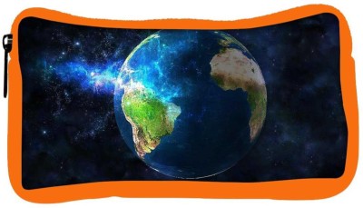 

Snoogg Eco Friendly Canvas Earth Free Wallpaper Designer Student Pen Pencil Case Coin Purse Pouch Cosmetic Makeup Bag (ORANGE) Pouch(Multicolor)