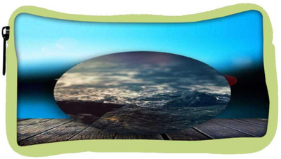

Snoogg Eco Friendly Canvas Circled Beach On The Deck 2603 Student Pen Pencil Case Coin Purse Pouch Cosmetic Makeup Bag (GREEN) Pouch(Multicolor)