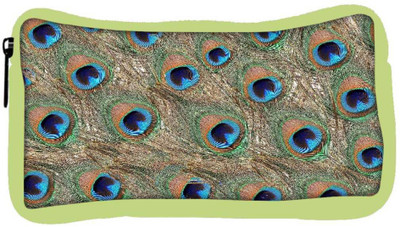 

Snoogg Eco Friendly Canvas Peacock Feathers Student Pen Pencil Case Coin Purse Pouch Cosmetic Makeup Bag (GREEN) Pouch(Multicolor)