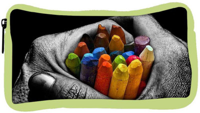 

Snoogg Eco Friendly Canvas Cool Mac Designer Student Pen Pencil Case Coin Purse Pouch Cosmetic Makeup Bag (GREEN) Pouch(Multicolor)