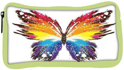 

Snoogg Eco Friendly Canvas Butterfly Graphic Colourful Student Pen Pencil Case Coin Purse Pouch Cosmetic Makeup Bag (GREEN) Pouch(Multicolor)