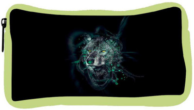 

Snoogg Eco Friendly Canvas Dark Wolf Designer Student Pen Pencil Case Coin Purse Pouch Cosmetic Makeup Bag (GREEN) Pouch(Multicolor)