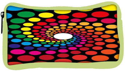 

Snoogg Eco Friendly Canvas Spiraling Circles 2791 Student Pen Pencil Case Coin Purse Pouch Cosmetic Makeup Bag (GREEN) Pouch(Multicolor)