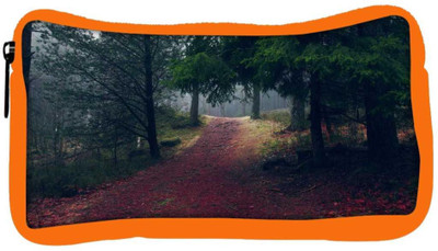 

Snoogg Eco Friendly Canvas Red Road Forest Designer Student Pen Pencil Case Coin Purse Pouch Cosmetic Makeup Bag (ORANGE) Pouch(Multicolor)