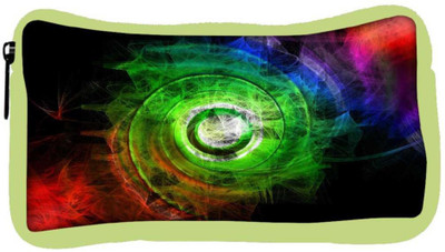 

Snoogg Eco Friendly Canvas Clolorful Smoke Student Pen Pencil Case Coin Purse Pouch Cosmetic Makeup Bag (GREEN) Pouch(Multicolor)