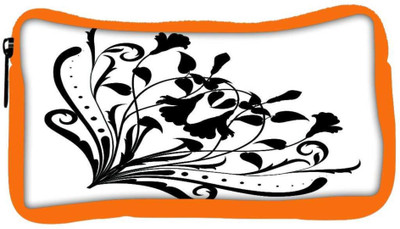 

Snoogg Eco Friendly Canvas Floral Corner Silhouette Student Pen Pencil Case Coin Purse Pouch Cosmetic Makeup Bag (ORANGE) Pouch(Multicolor)