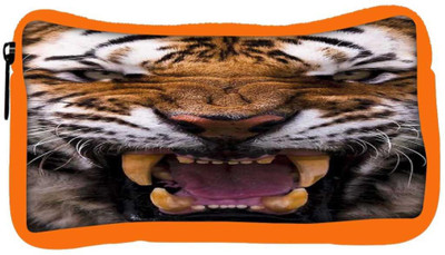 

Snoogg Eco Friendly Canvas Angey Tiger Student Pen Pencil Case Coin Purse Pouch Cosmetic Makeup Bag (ORANGE) Pouch(Multicolor)