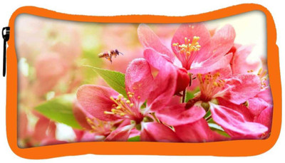 

Snoogg Eco Friendly Canvas Pink Flower Designer Student Pen Pencil Case Coin Purse Pouch Cosmetic Makeup Bag (ORANGE) Pouch(Multicolor)