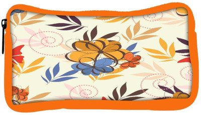 

Snoogg Eco Friendly Canvas Multicolor Petals Designer Student Pen Pencil Case Coin Purse Pouch Cosmetic Makeup Bag (ORANGE) Pouch(Multicolor)