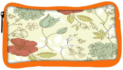 

Snoogg Eco Friendly Canvas Red Floral Cream Designer Student Pen Pencil Case Coin Purse Pouch Cosmetic Makeup Bag (ORANGE) Pouch(Multicolor)