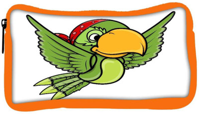 

Snoogg Eco Friendly Canvas Flying Parrot Vector Cartoon Illustration Student Pen Pencil Case Coin Purse Pouch Cosmetic Makeup Bag (ORANGE) Pouch(Multicolor)
