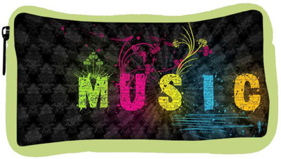 

Snoogg Eco Friendly Canvas Music Designer Student Pen Pencil Case Coin Purse Pouch Cosmetic Makeup Bag (GREEN) Pouch(Multicolor)