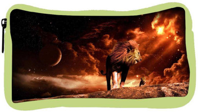 

Snoogg Eco Friendly Canvas Fury Lion Designer Student Pen Pencil Case Coin Purse Pouch Cosmetic Makeup Bag (GREEN) Pouch(Multicolor)