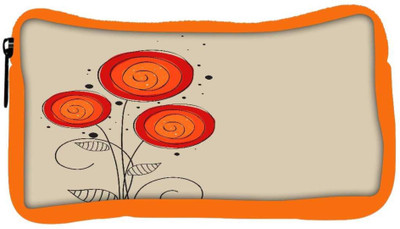 

Snoogg Eco Friendly Canvas Abstract Floral Background Student Pen Pencil Case Coin Purse Pouch Cosmetic Makeup Bag (ORANGE) Pouch(Multicolor)