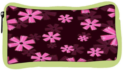 

Snoogg Eco Friendly Canvas Pink Floral Marron Pattern Designer Student Pen Pencil Case Coin Purse Pouch Cosmetic Makeup Bag (GREEN) Pouch(Multicolor)