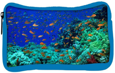 

Snoogg Eco Friendly Canvas Multiple Fish Designer Student Pen Pencil Case Coin Purse Pouch Cosmetic Makeup Bag (BLUE) Pouch(Multicolor)
