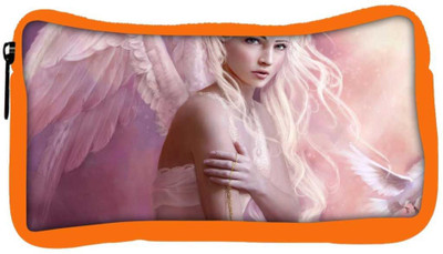 

Snoogg Eco Friendly Canvas Fantasy Girl Angel Designer Student Pen Pencil Case Coin Purse Pouch Cosmetic Makeup Bag (ORANGE) Pouch(Multicolor)