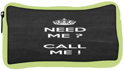 

Snoogg Eco Friendly Canvas Need Me Call Me Student Pen Pencil Case Coin Purse Pouch Cosmetic Makeup Bag (GREEN) Pouch(Multicolor)