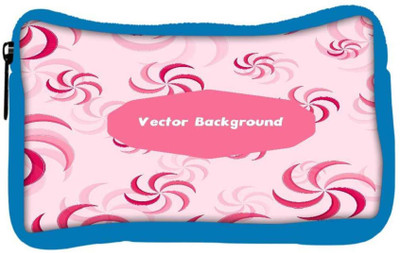 

Snoogg Eco Friendly Canvas Vector Background Designer Student Pen Pencil Case Coin Purse Pouch Cosmetic Makeup Bag (BLUE) Pouch(Multicolor)