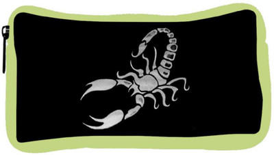 

Snoogg Eco Friendly Canvas Scorpio Designer Student Pen Pencil Case Coin Purse Pouch Cosmetic Makeup Bag (GREEN) Pouch(Multicolor)