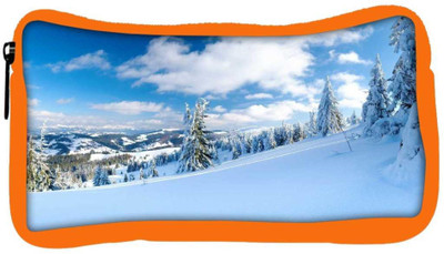 

Snoogg Eco Friendly Canvas Snow Island Designer Student Pen Pencil Case Coin Purse Pouch Cosmetic Makeup Bag (ORANGE) Pouch(Multicolor)