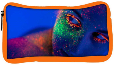 

Snoogg Eco Friendly Canvas Fluorescence Make Up Designer Student Pen Pencil Case Coin Purse Pouch Cosmetic Makeup Bag (ORANGE) Pouch(Multicolor)
