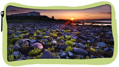 

Snoogg Eco Friendly Canvas Sunset On The Rocky Shore Designer Student Pen Pencil Case Coin Purse Pouch Cosmetic Makeup Bag (GREEN) Pouch(Multicolor)