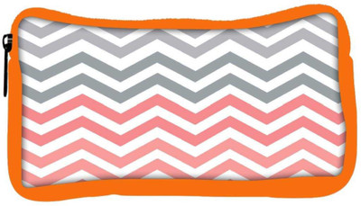 

Snoogg Eco Friendly Canvas Frequency Multicolour Soft Student Pen Pencil Case Coin Purse Pouch Cosmetic Makeup Bag (ORANGE) Pouch(Multicolor)
