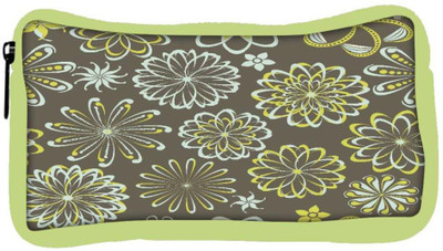 

Snoogg Eco Friendly Canvas White Florals Designer Student Pen Pencil Case Coin Purse Pouch Cosmetic Makeup Bag (GREEN) Pouch(Multicolor)