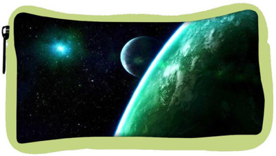 

Snoogg Eco Friendly Canvas Whole Galaxy Designer Student Pen Pencil Case Coin Purse Pouch Cosmetic Makeup Bag (GREEN) Pouch(Multicolor)