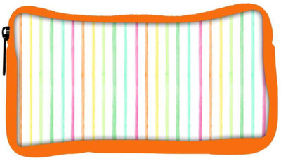 

Snoogg Eco Friendly Canvas Colorful Strips Designer Student Pen Pencil Case Coin Purse Pouch Cosmetic Makeup Bag (ORANGE) Pouch(Multicolor)