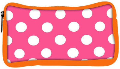 

Snoogg Eco Friendly Canvas Pink Polka Dot Student Pen Pencil Case Coin Purse Pouch Cosmetic Makeup Bag (ORANGE) Pouch(Multicolor)