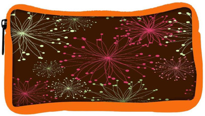 

Snoogg Eco Friendly Canvas Retro Floral Seamless Background Student Pen Pencil Case Coin Purse Pouch Cosmetic Makeup Bag (ORANGE) Pouch(Multicolor)