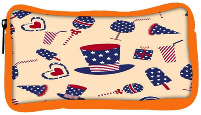 

Snoogg Eco Friendly Canvas Us Hat Designer Student Pen Pencil Case Coin Purse Pouch Cosmetic Makeup Bag (ORANGE) Pouch(Multicolor)