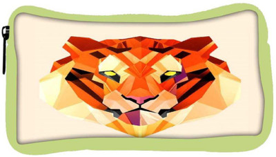 

Snoogg Eco Friendly Canvas Polygon Tiger 2896 Student Pen Pencil Case Coin Purse Pouch Cosmetic Makeup Bag (GREEN) Pouch(Multicolor)