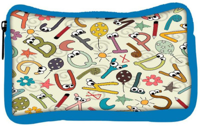 

Snoogg Eco Friendly Canvas Alphabets Eyes Designer Student Pen Pencil Case Coin Purse Pouch Cosmetic Makeup Bag (BLUE) Pouch(Multicolor)