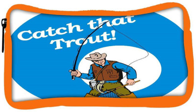 

Snoogg Eco Friendly Canvas Fly Fisherman Fishing Catching Trout Fish Rod Reel Student Pen Pencil Case Coin Purse Pouch Cosmetic Makeup Bag (ORANGE) Pouch(Multicolor)