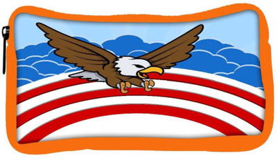 

Snoogg Eco Friendly Canvas Bald Eagle 4Th Of July Vector Theme Design Student Pen Pencil Case Coin Purse Pouch Cosmetic Makeup Bag (ORANGE) Pouch(Multicolor)