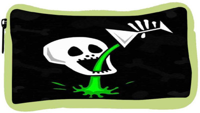 

Snoogg Eco Friendly Canvas Skull Drinking Poison 2787 Student Pen Pencil Case Coin Purse Pouch Cosmetic Makeup Bag (GREEN) Pouch(Multicolor)