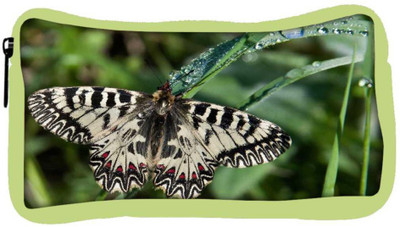 

Snoogg Eco Friendly Canvas Mixed Color Butterfly Designer Student Pen Pencil Case Coin Purse Pouch Cosmetic Makeup Bag (GREEN) Pouch(Multicolor)