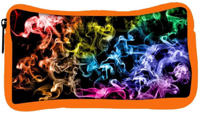 

Snoogg Eco Friendly Canvas Colorful Smoke Designer Student Pen Pencil Case Coin Purse Pouch Cosmetic Makeup Bag (ORANGE) Pouch(Multicolor)