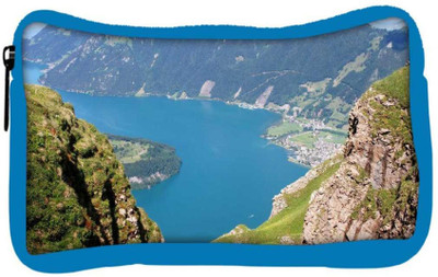 

Snoogg Eco Friendly Canvas Mountain View From The Top Designer Student Pen Pencil Case Coin Purse Pouch Cosmetic Makeup Bag (BLUE) Pouch(Multicolor)
