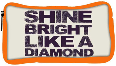

Snoogg Eco Friendly Canvas Shine Bright Like A Diamond 2869 Student Pen Pencil Case Coin Purse Pouch Cosmetic Makeup Bag (ORANGE) Pouch(Multicolor)