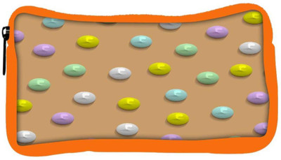 

Snoogg Eco Friendly Canvas Colorful Pebbles Designer Student Pen Pencil Case Coin Purse Pouch Cosmetic Makeup Bag (ORANGE) Pouch(Multicolor)