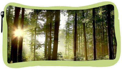 

Snoogg Eco Friendly Canvas Sunlight Forest Designer Student Pen Pencil Case Coin Purse Pouch Cosmetic Makeup Bag (GREEN) Pouch(Multicolor)